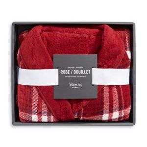 NWOT Reversible plush robe